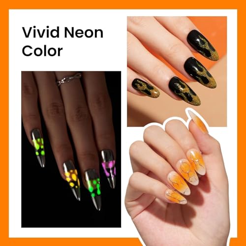 Beetles Halloween Gel Nail Polish – Luminous Orange Gel Polish - Product Imagery
