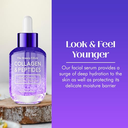 The Beauty Elixir Collagen & Peptides Serum For Face - - Product Imagery