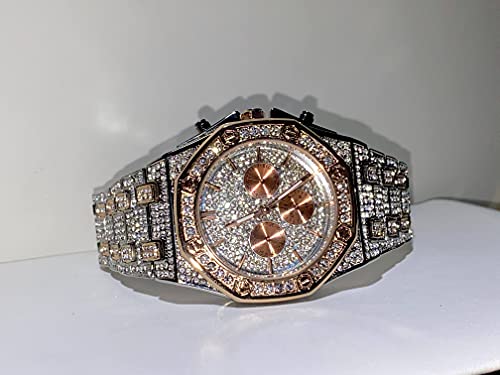 Men's Women Hexagonal 2 Tone Silver Dial Wrist Band Luxury - Product Imagery