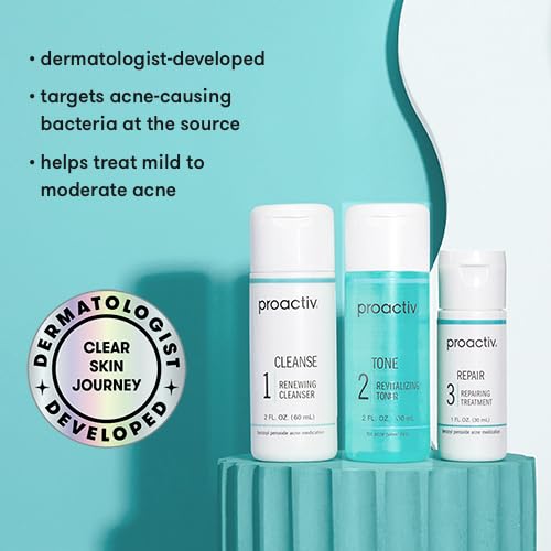 Proactiv 3 Step Acne Treatment - Benzoyl Peroxide Face Wash, - Product Imagery