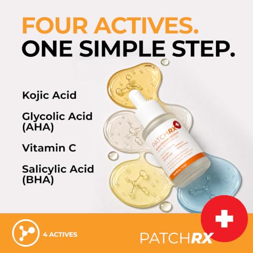 PatchRx Kojic Acid Serum with Turmeric, Niacinamide & Glycolic - Product Imagery