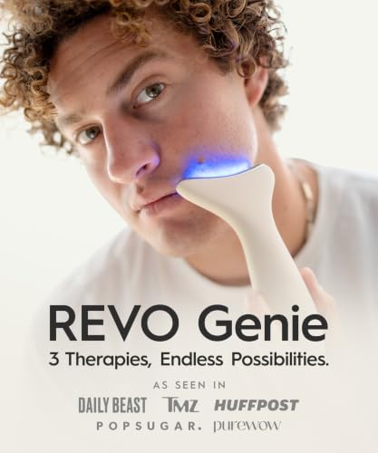 REVO Genie Facial Massager for Face and Neck, LED Beauty Device - Product Imagery
