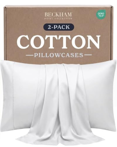 Beckham Hotel Collection Pillowcases King Size Set of 2, Cool - Product Imagery