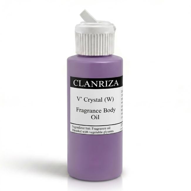 1 Fl Oz V' Crystal Natural Fragrance Body Oil For Women - Product Imagery