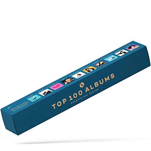 100 Albums Scratch Off Poster - Top Music of All Time Bucket - Product Imagery