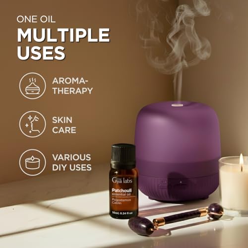 100% Pure Patchouli Essential Oil for Skin & Diffuser - 0.34 Fl - Product Imagery