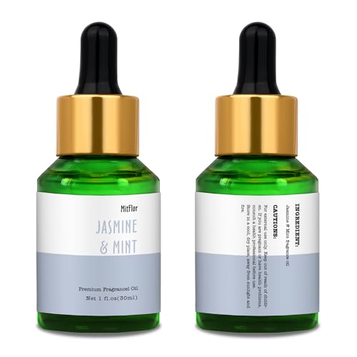 Jasmine & Mint Fragrance Oil, MitFlor 30ml Hotel Diffuser Oil, - Product Imagery