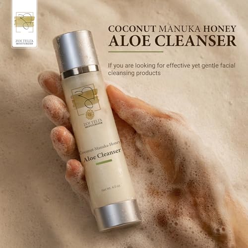 Coconut Manuka Honey Facial Cleanser with Aloe & Botanical Oils - Product Imagery