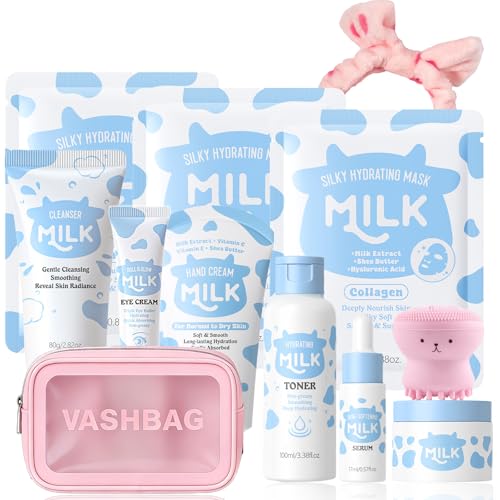 Milk Skin Care Set for Kids Moisturizing Gentle for Girls 8 - Anweina Official Imagery - 1
