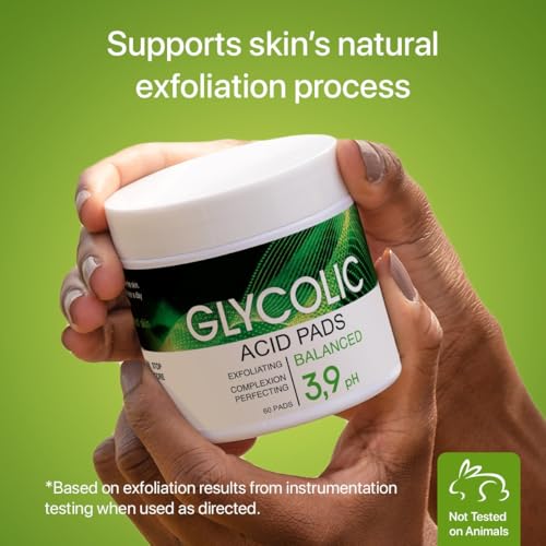 Glycolic Acid Resurfacing Pads - Facial Exfoliating Peel for - Product Imagery