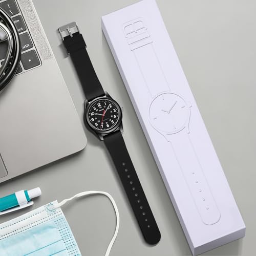 Watches Mens Womens Unisex Quartz Wristwatch Silicone Strap - Product Imagery