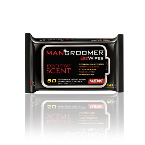 MANGROOMER Biz Wipes Flushable Moist Personal Wipes - MANGROOMER Official Imagery - 1