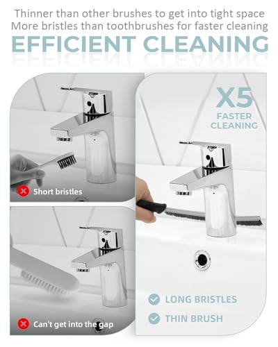 SXhyf Crevice Cleaning Brush - Grout Scrub Brush, House Cleaning - Product Imagery