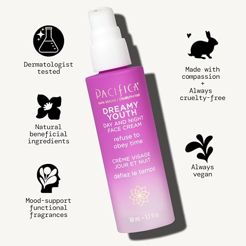 Pacifica Face Moisturizer Lotion - Dreamy Youth Day & Night Fa... - Product Imagery