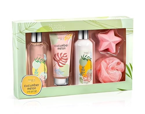 Fragrance Bath Body Cucumber Melon Spa Gift Box for Women - Freida and Joe Official Imagery - 1