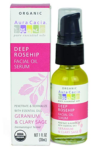 Aura Cacia Organic Deep Rosehip Facial Serum, 1 - Ounce & Soothing & Moisture - Aura Cacia Official Product View 1