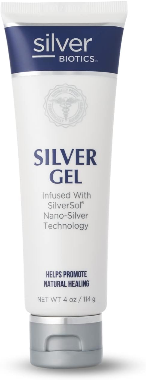 Silver Biotics Patented Multivalent SilverSol 20 PPM Soothing Skin Gel | Versatile 4 Oz Gel for Skin Wellness and Comfort
