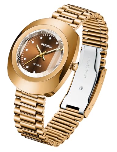 FANMIS Luxury Men's and Women's Golden Business Diamond Watch - Product Imagery