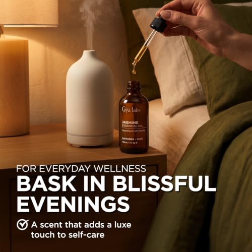 100% Pure Jasmine Essential Oil for Skin & Diffuser - 4 Fl Oz - Product Imagery