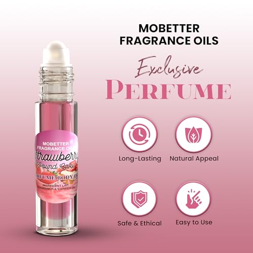MOBETTER FRAGRANCE OILS Strawberry Pound Cake Perfume body oil - Product Imagery