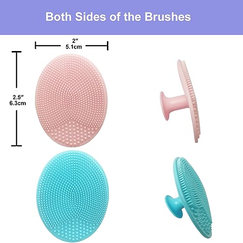 9-in-1 Face Scrubber Face Cleaning Brushes Super Soft Silicone - Product Imagery