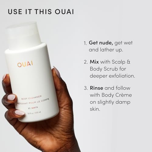OUAI Body Cleanser - Foaming Body Wash - St. Barts (10 Fl Oz) - Product Imagery