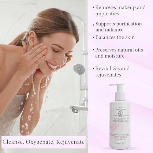 Florencia Botanical Peptide Oxygen Cleanser – Reviving Face - Product Imagery