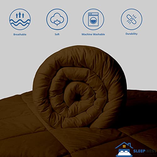 SLEEP-NEST Oversized King Comforter 132 x 120 Inch Hotel Luxury - Product Imagery