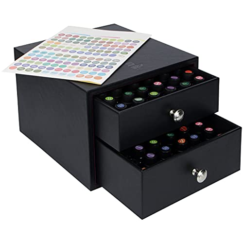 J JACKCUBE DESIGN Essential Oil Organizer Storage Box Case, - Product Imagery