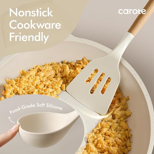 CAROTE 22-Piece Cooking Utensils Set with Wood Cool-Touch - Product Imagery