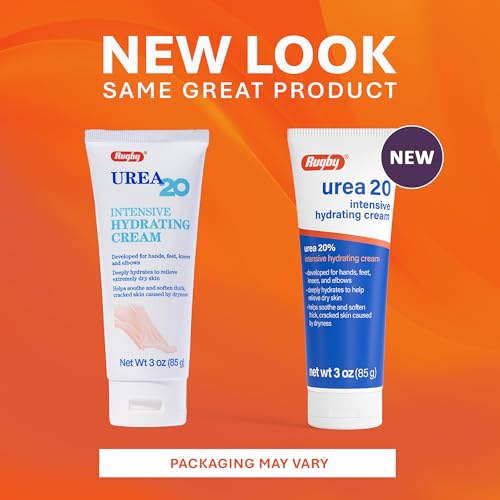 Rugby Urea 20% Intensive Hydrating Cream - Urea Cream for Feet, - Product Imagery