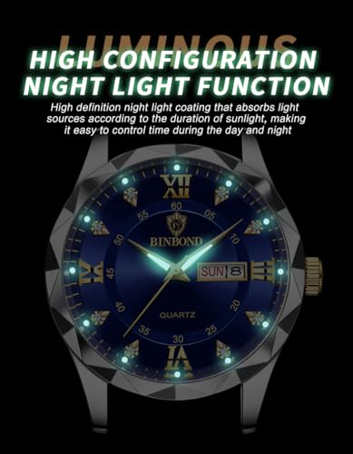 Gosasa Men Women Luxury Business Waterproof Watch Date Calendar - Product Imagery