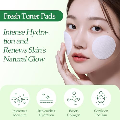 Toner Pads - with Centella Asiatica Extract and Collagen, - Product Imagery