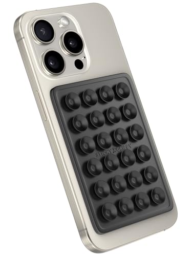 StickyGrippy Suction Phone Case Mount, Sillicon Adhesive Phone - Product Imagery