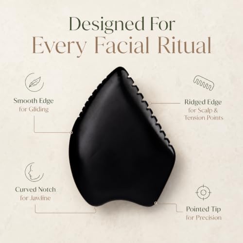 Gua Sha Facial Massage Tools, BianStone Traditional Face & Body - Product Imagery