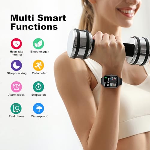 Smart Watch for Men Women SmartWatch 1.83" for iPhone Samsung - Product Imagery