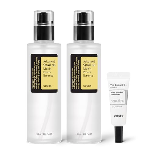 COSRX Snail 96% Mucin Essence 2ea & Retinol 0.1% Cream Mini Sample 1ea - COSRX Official Product View 1