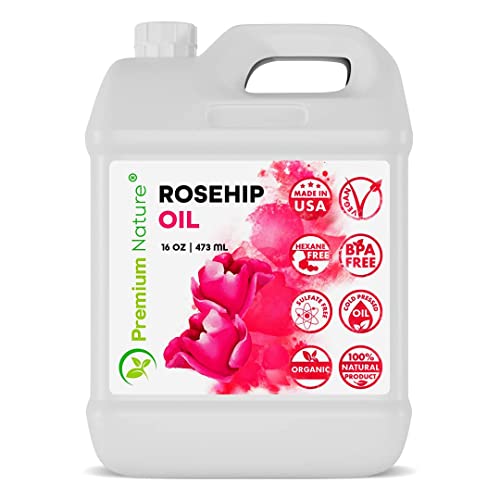 Premium Nature Rosehip Oil For Face , Rosehip Seed Pure Cold Pressed Unrefined - Premium Nature Official Product View 1