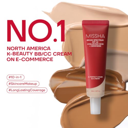MISSHA M Perfect Cover BB Cream No.25 Warm Beige SPF 42 PA+++ - Product Imagery