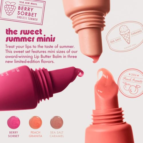 Summer Fridays Sweet Summer Minis Lip Balm Trio (0.35 Oz, 3 Ct) - Product Imagery