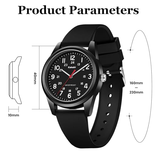 Watches Mens Womens Unisex Quartz Wristwatch Silicone Strap - Product Imagery