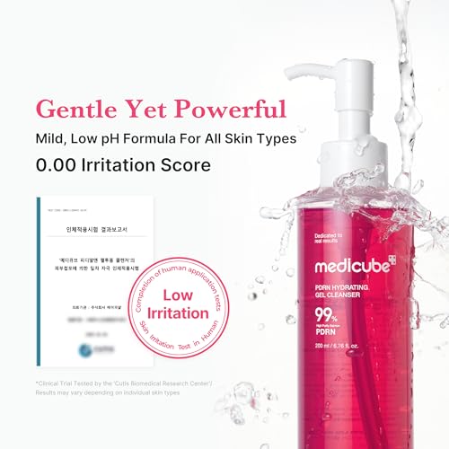 medicube PDRN Jelly to Foam Cleanser - Gentle Low pH Hydrating - Product Imagery