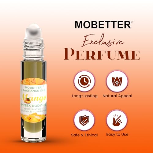 MOBETTER FRAGRANCE OILS Mango Fragrance Body Oil for Unisex - Product Imagery
