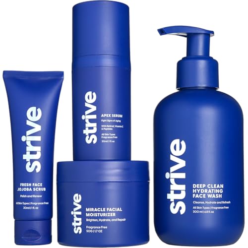 Mens Skin Care Set, 4 Piece Anti Aging Routine with Retinal and - Product Imagery