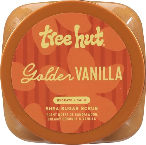 Tree Hut Body Scrub, Golden Vanilla, 18 Oz - Product Imagery