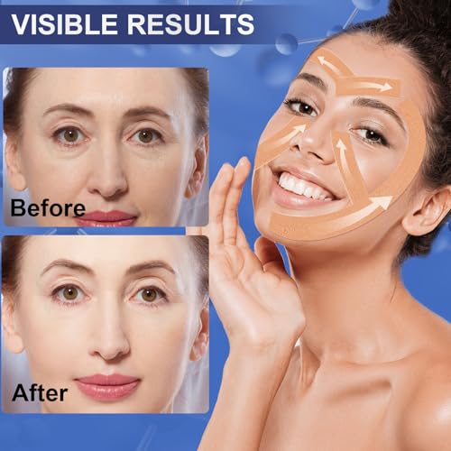 TEAWOO 2 Rolls Anti Wrinkle Face Tape,Facial Myofascial Lift - Product Imagery