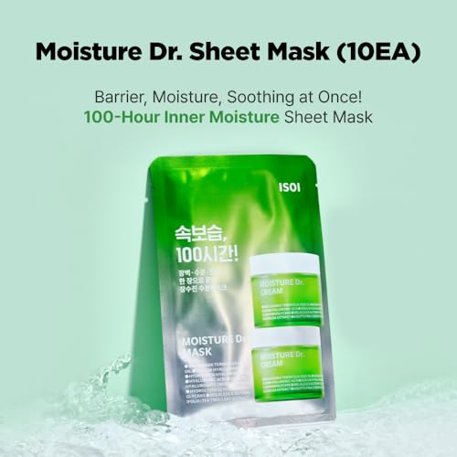 ISOI Moisture Dr. Mask Pack, Hydrating & Soothing Korean Sheet - Product Imagery