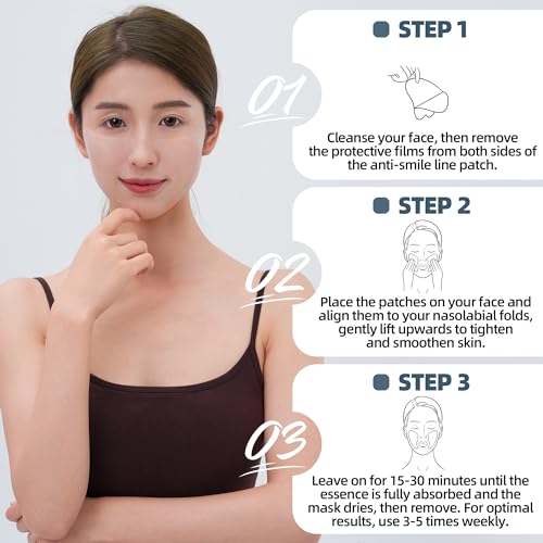 Smile Line Patches (12 pcs), Nasolabial Folds & Laugh Line - Product Imagery