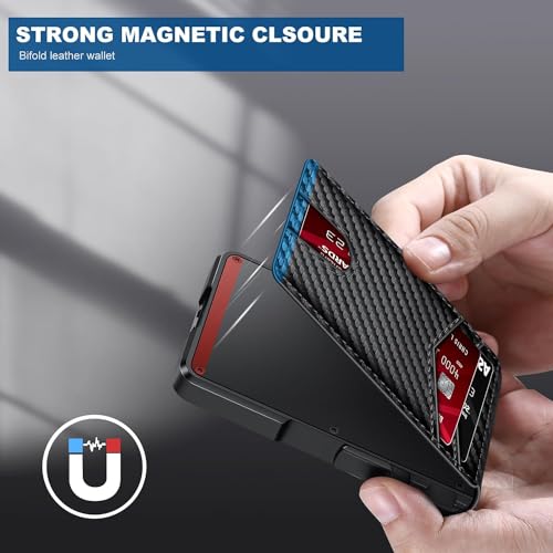 Wallet for Men, Mens Minimalist Wallet 9-13 Cards, Slim Compact - Product Imagery