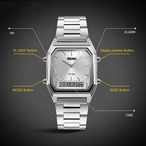 Women Men Fashion Watches Luxury Multifunction Military Analog - Product Imagery